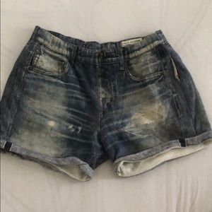Rag and bone sweat pant “jean” shorts